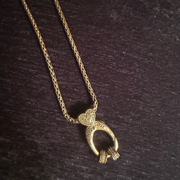 Brighton Silver Heart Charm Necklace with 2 spacers - Picture 2 of 5